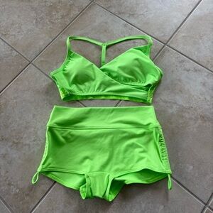 PINK Victoria's Secret Neon Green bathing suit